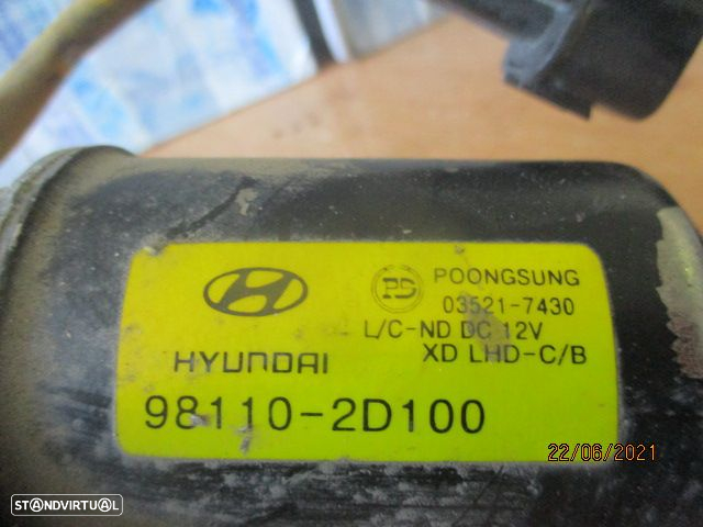 Motor Limpa Vidros Frente 981102D100 HYUNDAI ELANTRA 2000 FRT Poongsung - 2