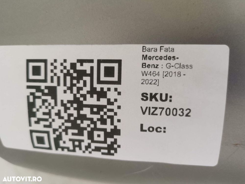 Bara Fata Mercedes-Benz  G-Class W464 2018 2019 2020 2021 2022 Origina - 8