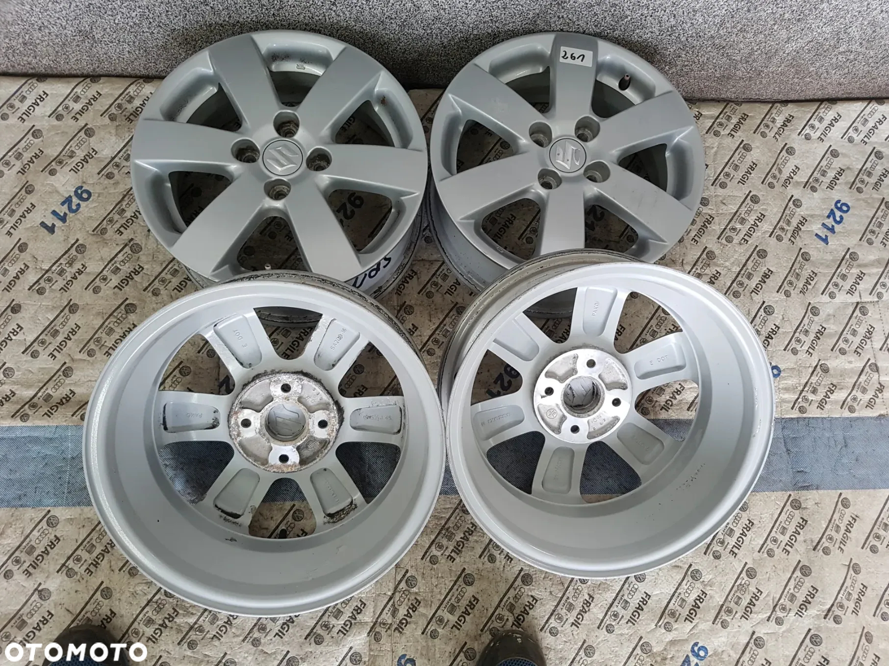 FELGI ALU 4x100 5.5Jx15 ET45 SUZUKI SWIFT SPLASH IGNIS - 17