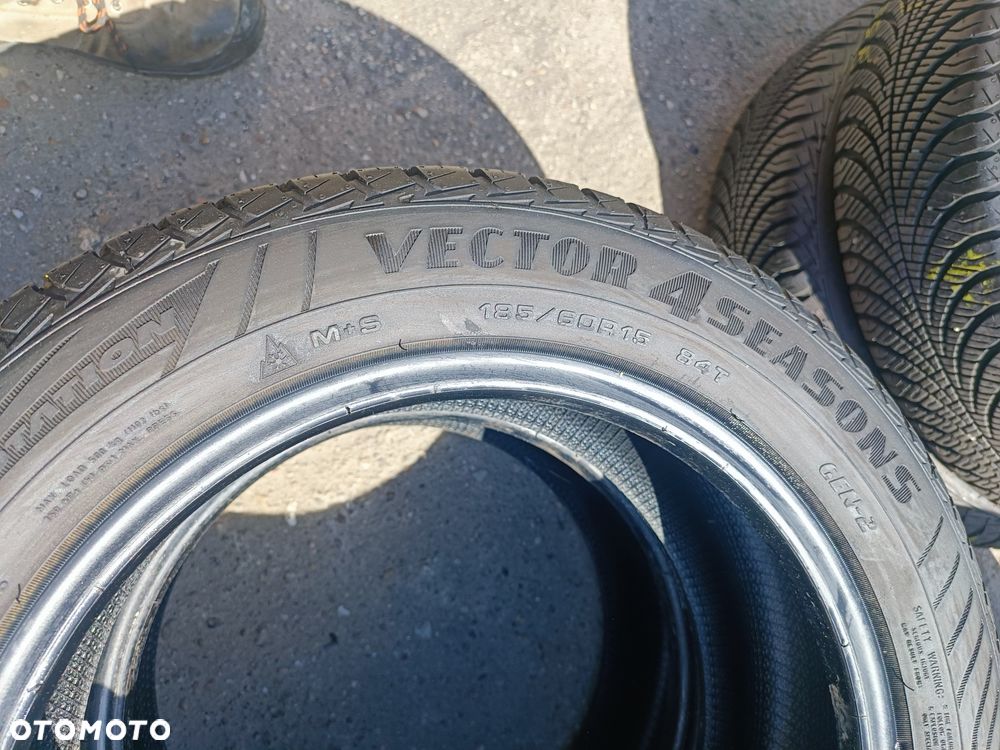 185/60R15 84T Opony Całoroczne Wielosezonowe Goodyear Vector4Seasons gen-2 7,5mm Legnica ALU-RAD 185/60 - 4
