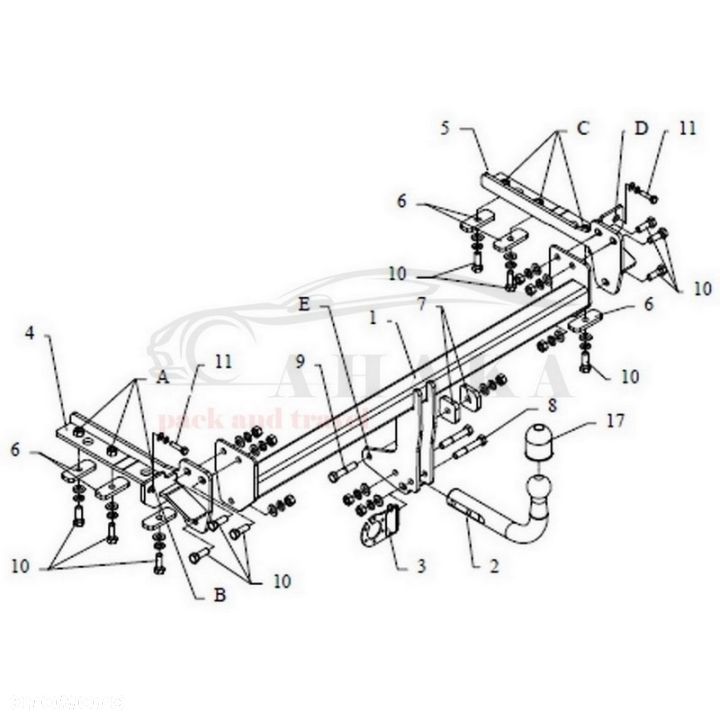 Hak Holowniczy Odkręcany Do Honda Fr-V 2005-2010 - 4