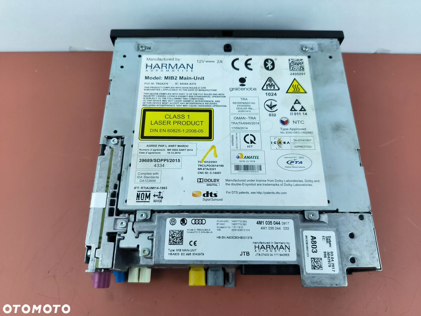 Audi Q7 Multimedia Czytnik MMI Harman 4M1035044 - 2