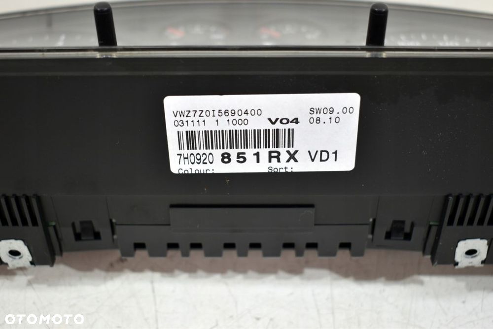 LICZNIK ZEGARY VW T5 1.9 TDI 07R 7H0920851RX EU FV - 5