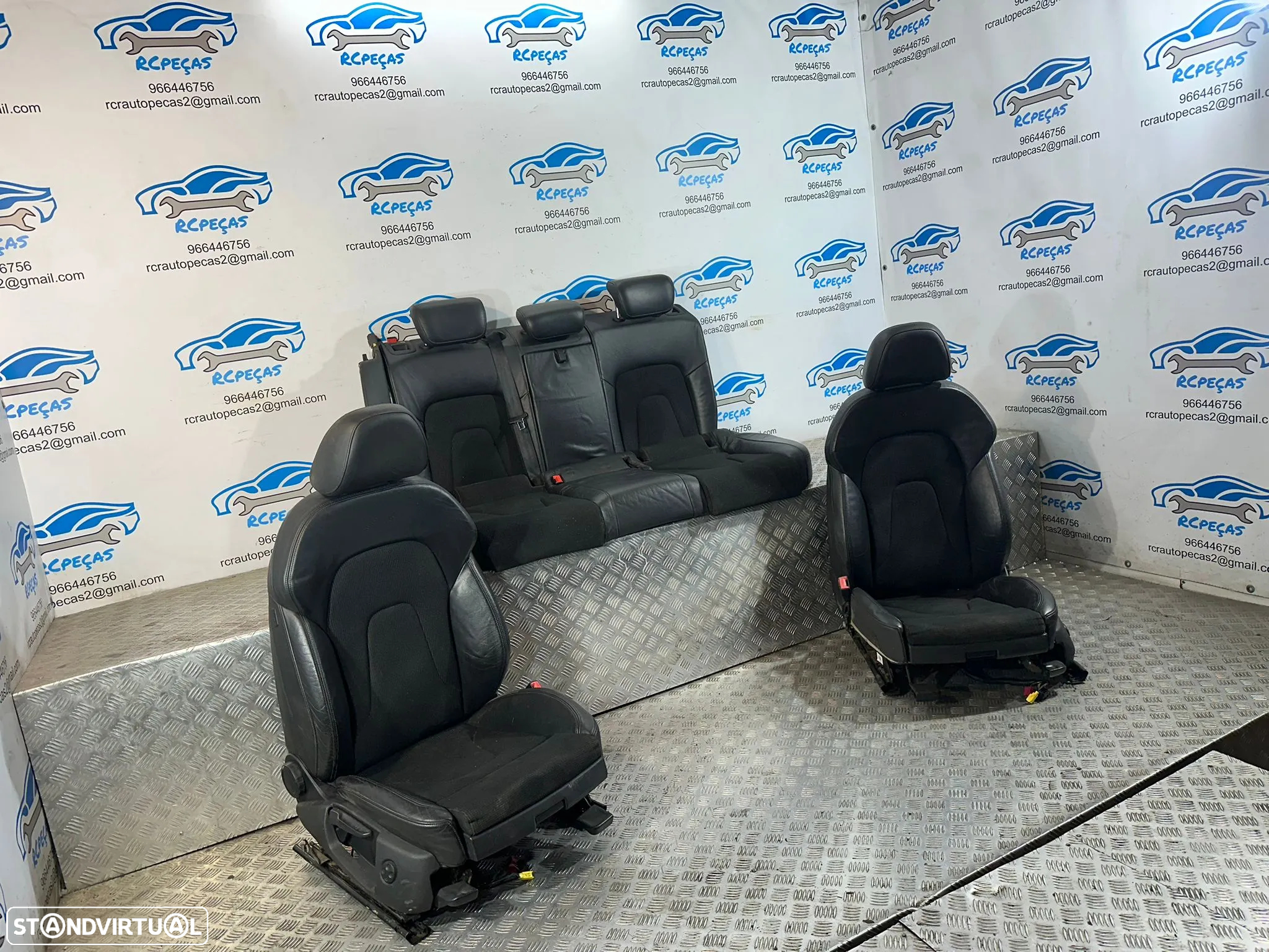 .Conjunto Bancos Pele Tecido S-Line Audi A4 B8 Avant 2007 - 2017 - 3