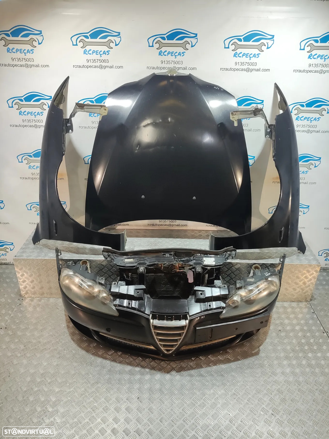 FRENTE COMPLETA ALFA ROMEO 147 937 FACELIFT COLLEZIONE CAPOT PARACHOQUES GUARDA-LAMAS OTICAS RADIADOR VENTILADOR FRENTE FIBRA REFORÇO - 21