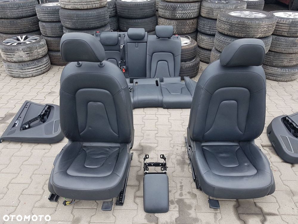 AUDI A4 B8 LIFT 11-15r KOMBI FOTELE SKÓRZANE KANAPA - 3