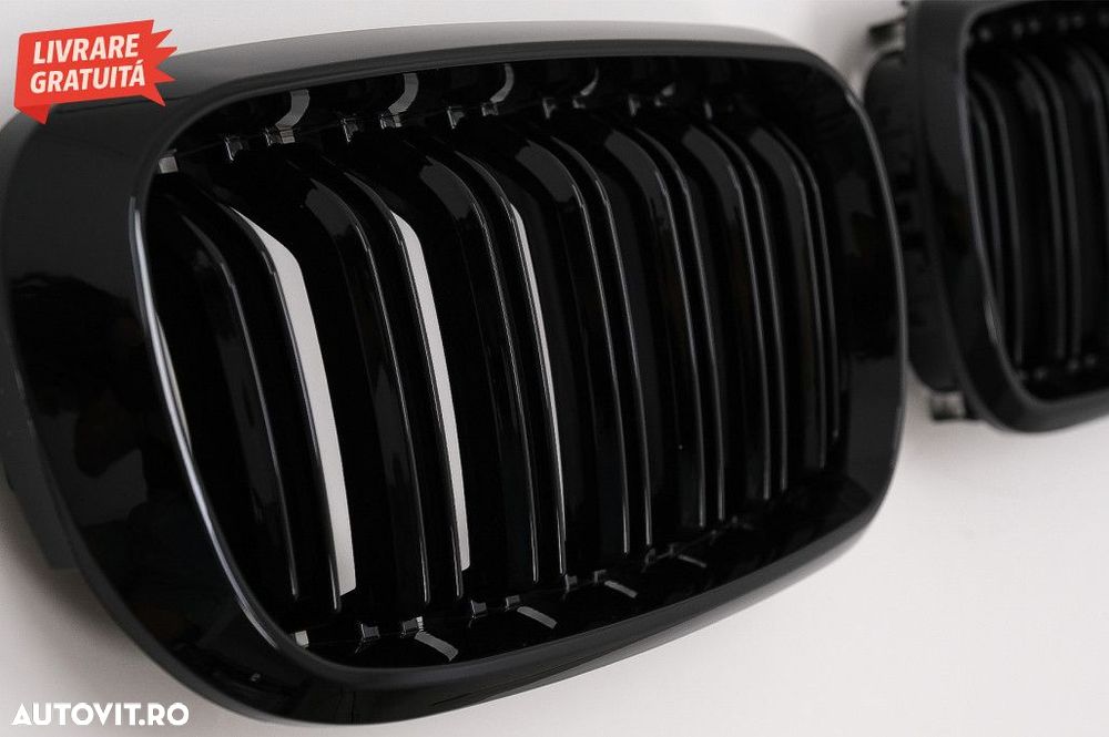 Grile Centrale Duble BMW X5 F15 X6 F16 (2014-2018) X5M X6M Design M-Pa - 6