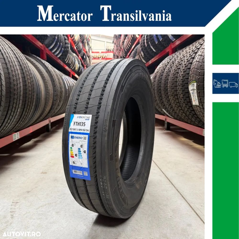 Anvelopa NOUA 215/75R17.5 Fortune FTH135, M+S*, Regional, Remorca, 135/133J 18PR - 1