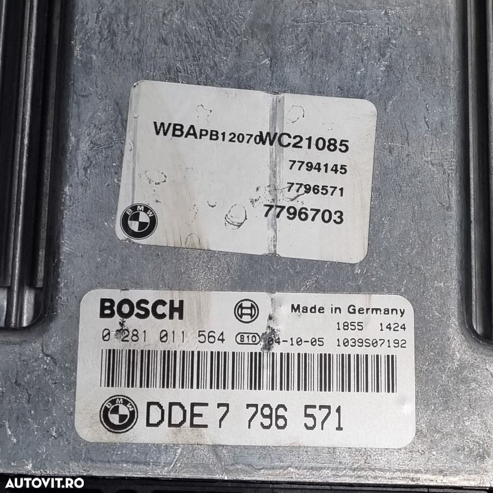 Calculator motor BMW X3 E83 2.0 Diesel 2006 - 2010 150CP Manuala M47 D20 Euro4 (1459) ... - 4