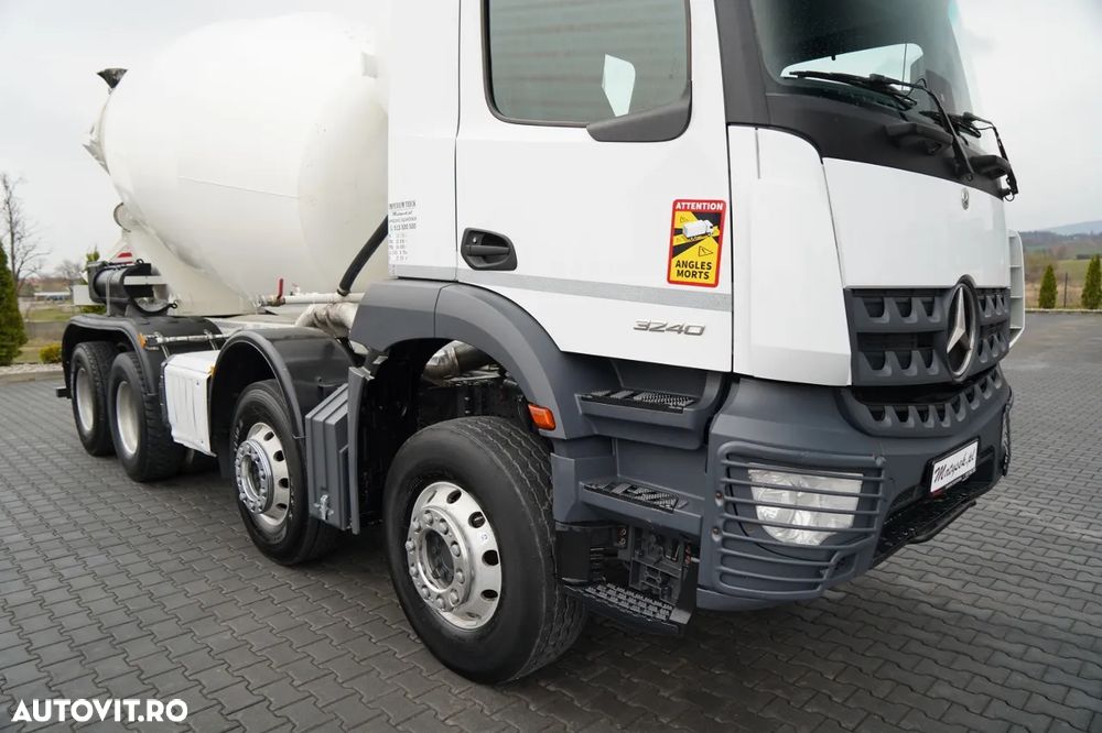 Mercedes-Benz AROCS 3240 / 9M3 BETONIERĂ / 8x4 / BETONIERĂ / AUTOMATĂ / CAMERĂ / JANTE DIN ALIAJ / - 7