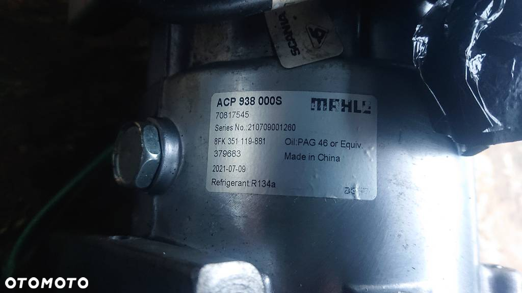 # SCANIA R S XPI ALBATROS EURO 6 DC13155 2017r KOMPRESOR SPRĘŻARKA KLIMATYZACJI MAHLE ACP 938 000 S - 3