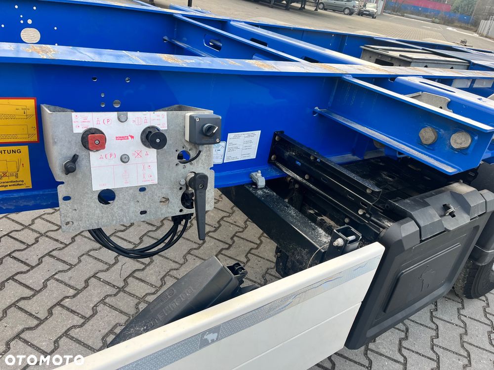 Schmitz Cargobull SCB / Podkontenerowa / pod kontenerowa / 20" 2x20" 40" / super stan / opony 70% / 2 osie podnoszone / mało używana - 7