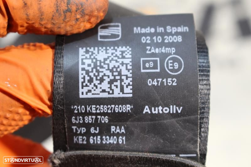Cintos Frontais Seat Ibiza Iv (6J5, 6P1)  Cinto Da Frente Ibiza 6J De - 9