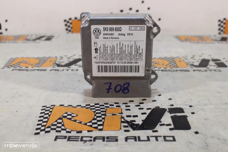 Centralina De Airbags Volkswagen Golf Vi (5K1)  5K0959655d / 5Wk44301 - 1