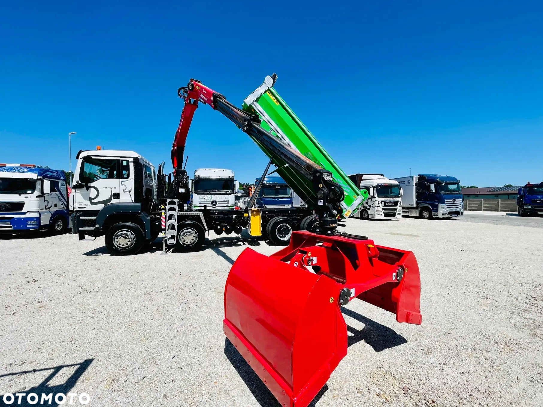 MAN MAN TGS TGX 35.400 // 8x4 // E5 // wywrotka kiper + HDS z czerpakiem / - 6
