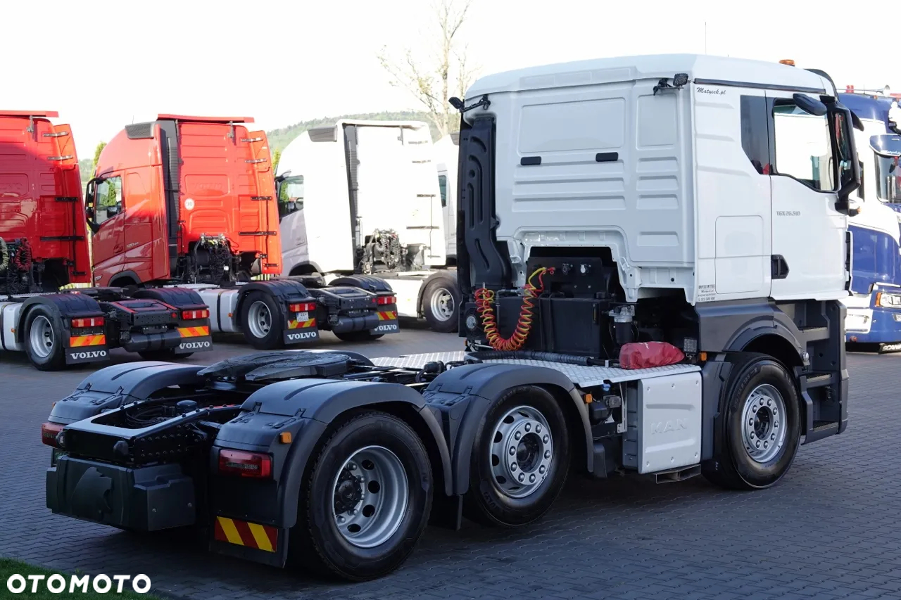MAN TGX 26.510 / 6x2 / PUSHER / Oś Skrętna i Podnoszona / HYDRAULIKA / NISKA KABINA / 2021 ROK - 9