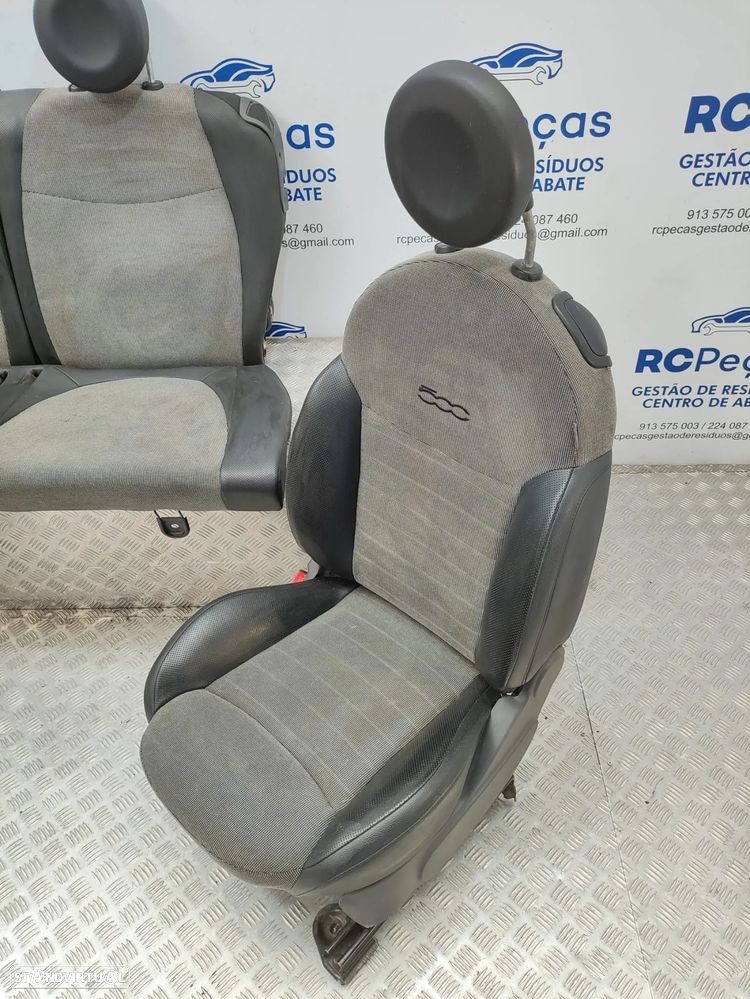Conjunto Bancos Pele Tecido Fiat 500 312 2007 - 2024 - 7