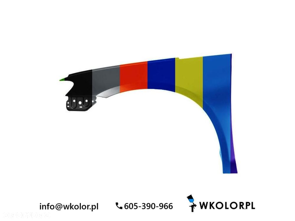 NOWY BŁOTNIK VW SCIROCCO III 2014-2017 LAKIEROWANY W KOLOR - 1