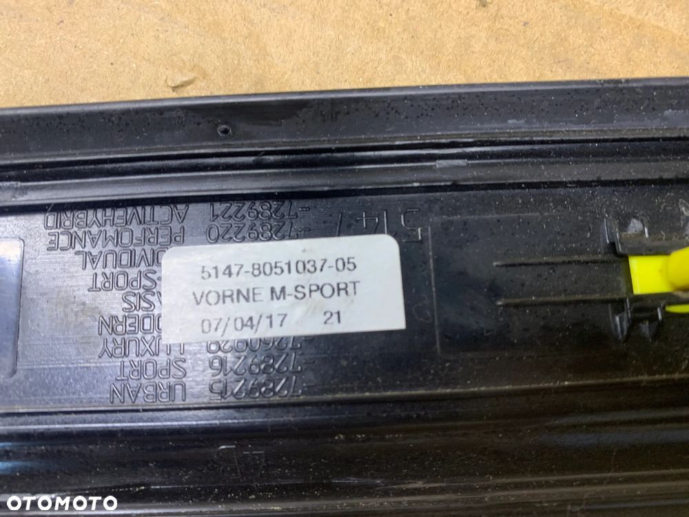 Nakładka listwa progu przód przednia BMW GT F34 M-Pakiet 8051037 - 4