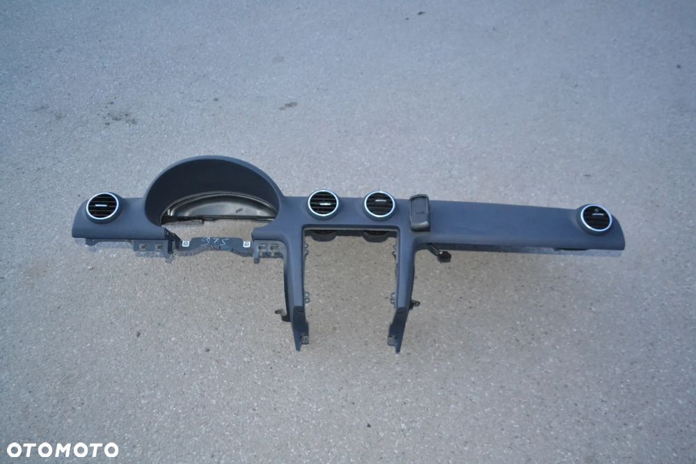 AUDI A3 8P DESKA ROZDZIELCZA KONSOLA GRANATOWA PODUSZKA AIRBAG PASAŻERA KPL POMORSKIE - 1