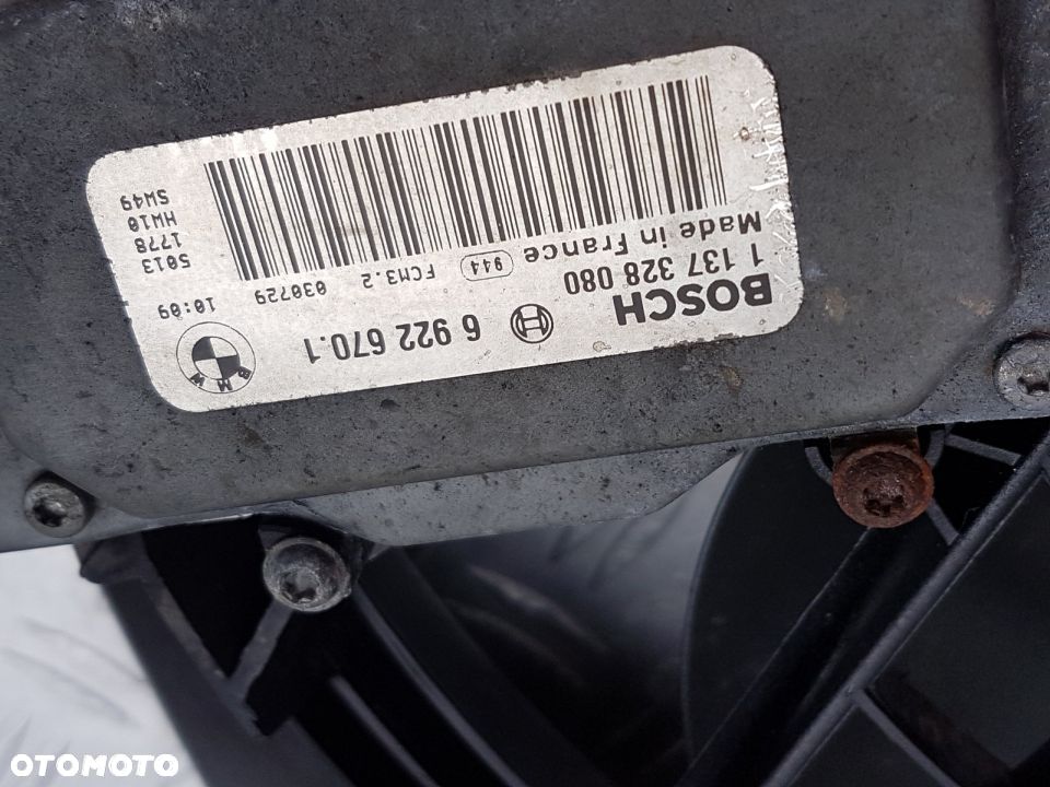 BMW E46 2.0d m47 6922670 WENTYLATOR KLIMATYZACJI RADOM - 2