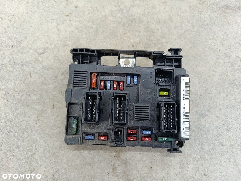 MODUŁ BSM PEUGEOT 1007 9650618480 U118470003  SIEMENS  BSM-B3 1.4 i - 1