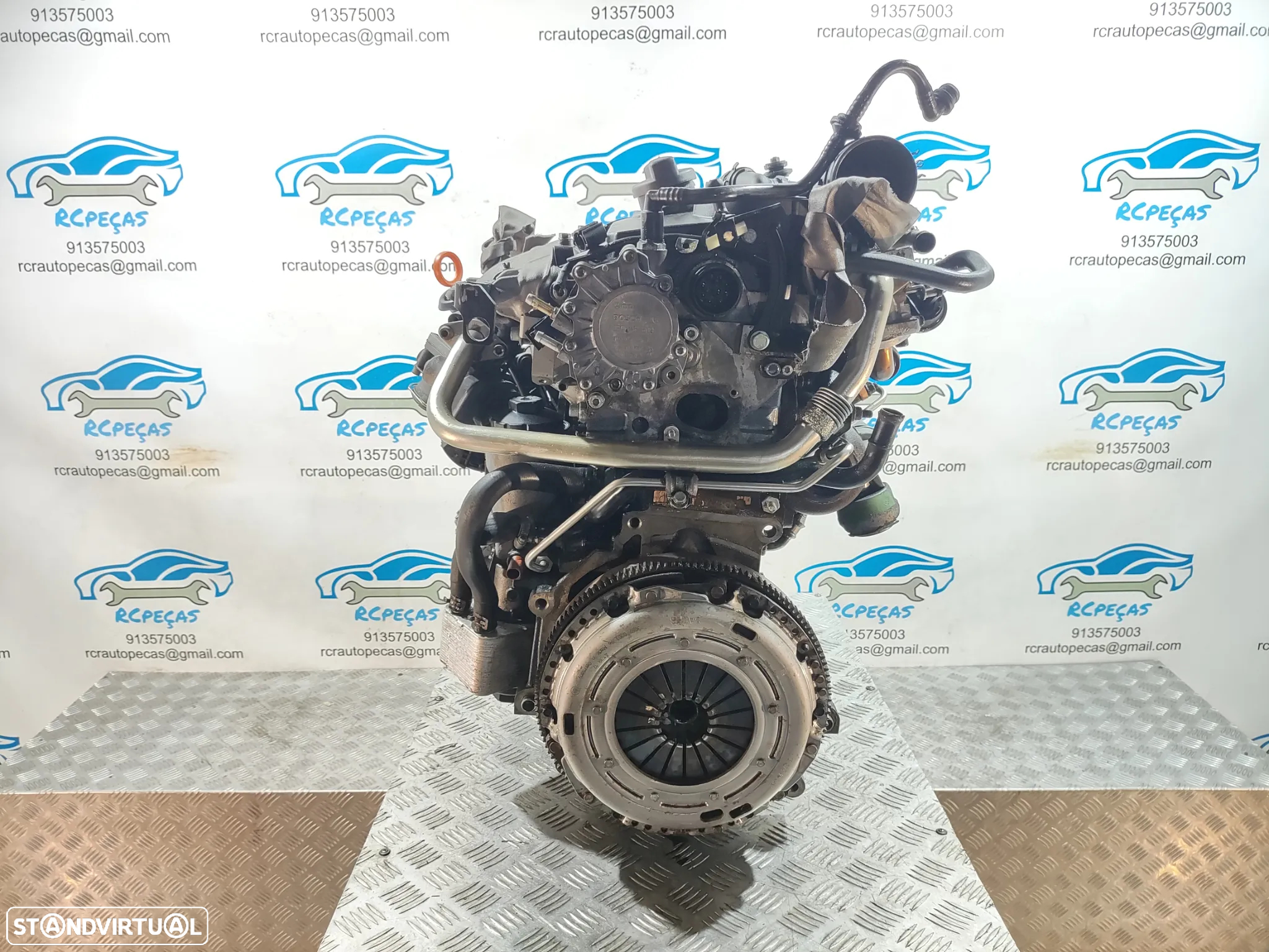 MOTOR COMPLETO 2.0 TDI 16V 140CV BKD AUDI A3 VW VOLKSWAGEN GOLF TOURAN JETTA SEAT LEON TOLEDO ALTEA SKODA OCTAVIA MOTOR ARRANQUE ALTERNADOR BIMASSA COMPRESSOR EMBRAIAGEM BOMBA DIRECAO INJETORES - 6