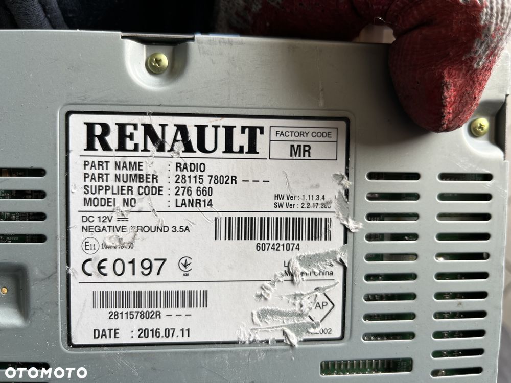 Radio Renault Talisman - 3