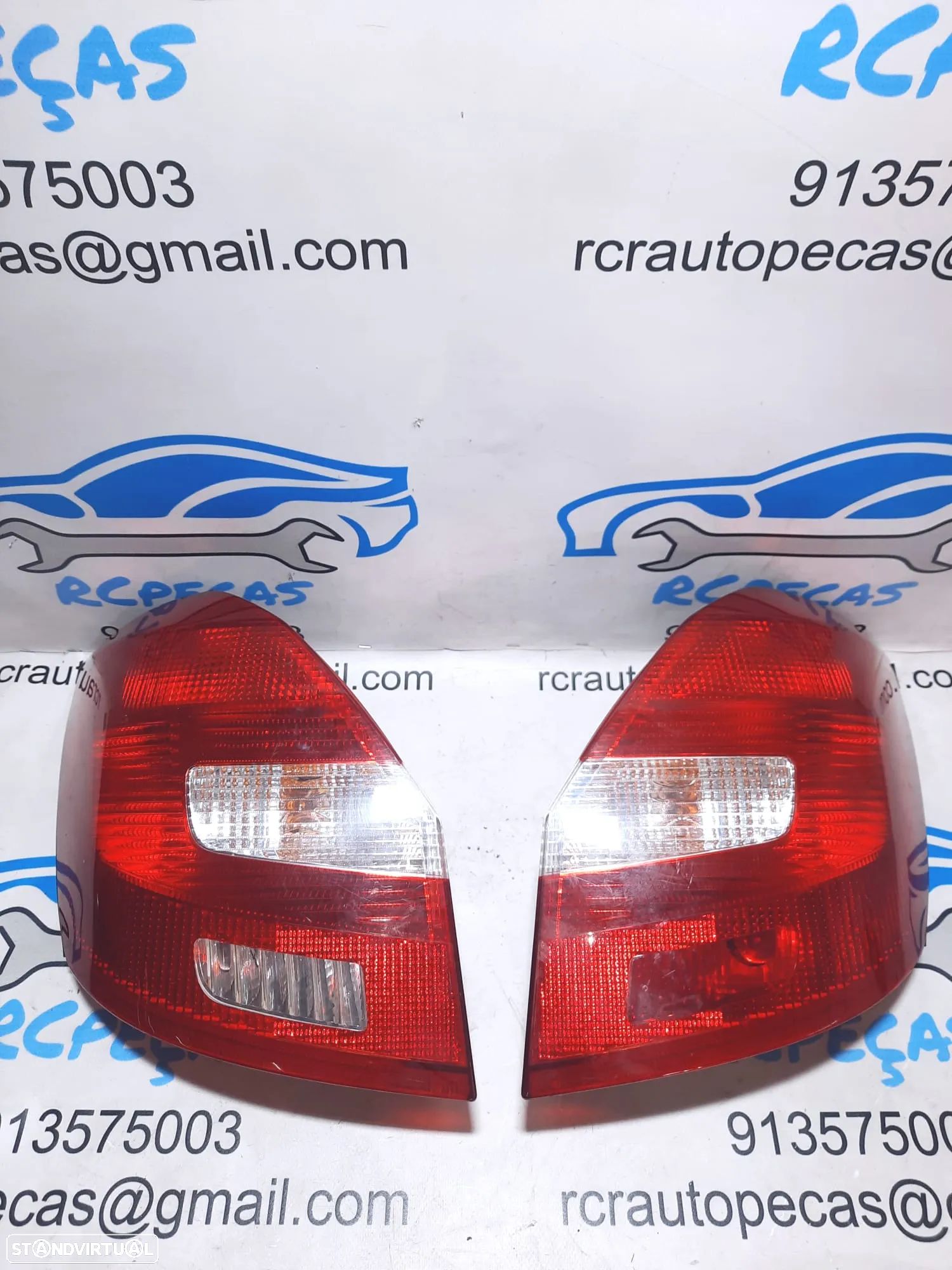 FAROLIM FAROLINS ESQUERDO DIREITO SKODA FABIA  II 2 MK2 COMBI 5J6945095 5J6945111 ORIGINAIS - 1