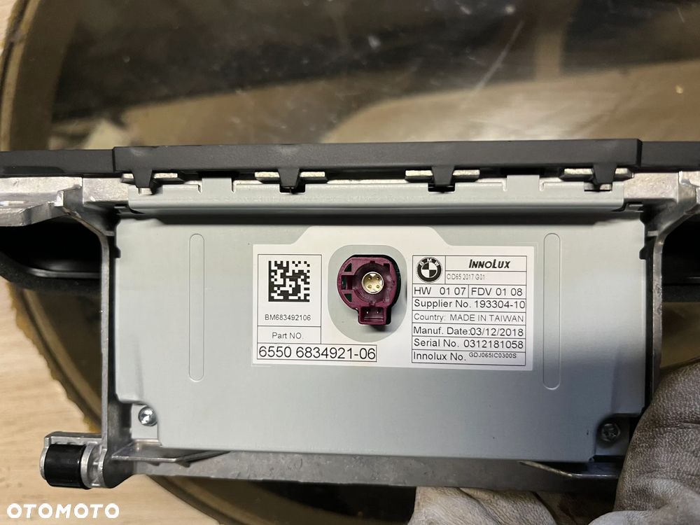 BMW X3 X4 G01 G02 WYŚWIETLACZ MONITOR 6834921 - 4