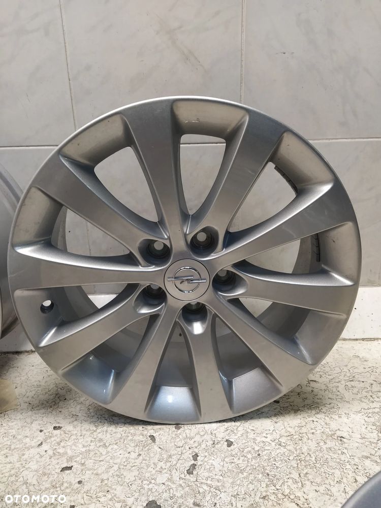 OPEL MERIVA B ASTRA ZAFIRA 7X17 ORYGINALNE FELGI ALUMINIOWE R17 ET47 5X110 DEKIELKI OPEL ORYGINAŁ - 4