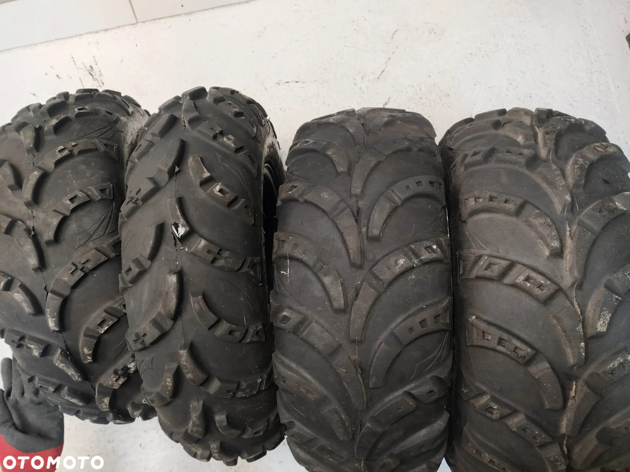 POLARIS SCRAMBLER 2X FELGA 14/7.5 R14 ET57.4   2X FELGA 14/5.5 R14 ET46.7  4X OPONY CST CARLISLE 26X8 26X10 R14 KOŁA - 5