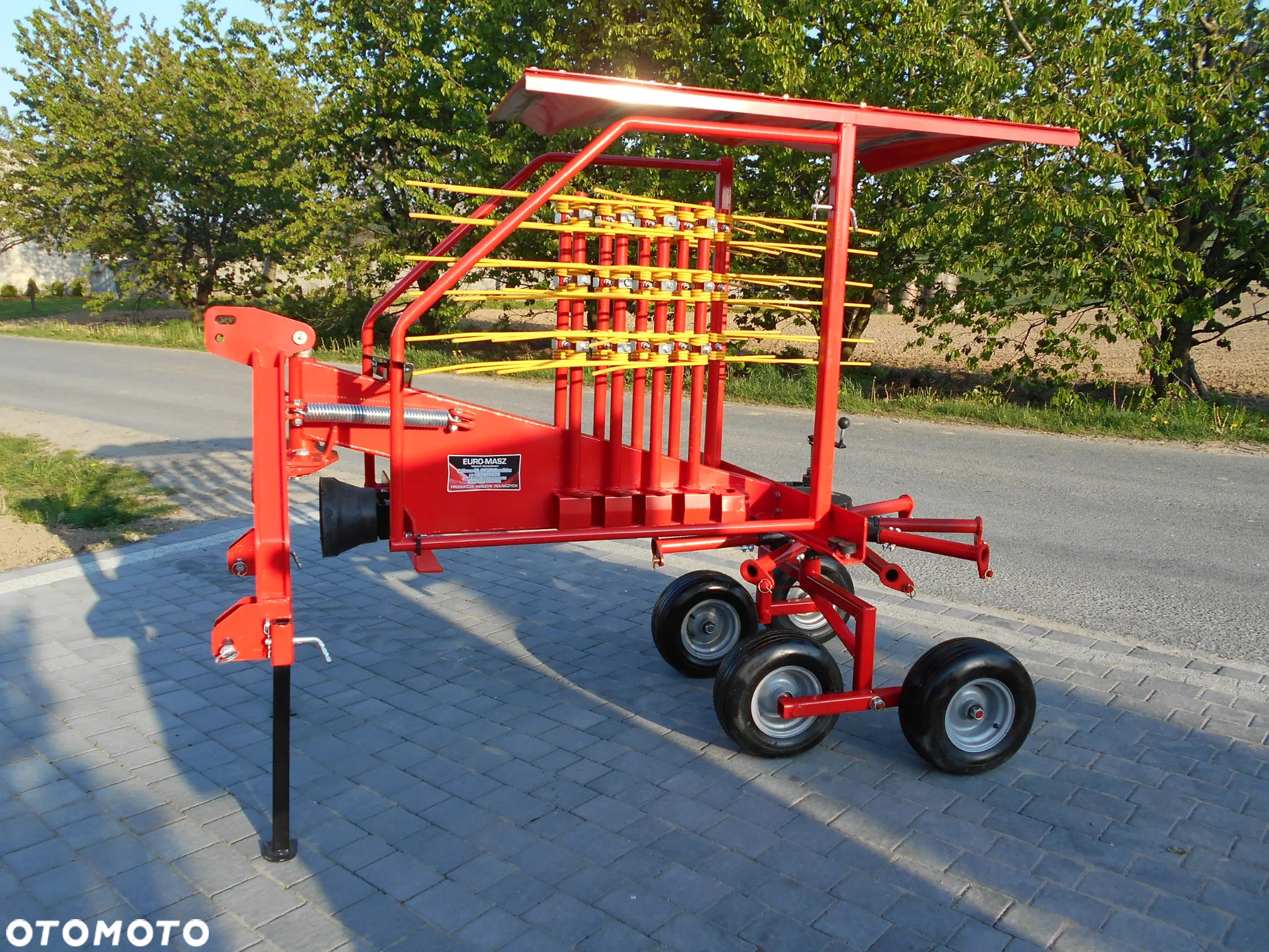 zgrabiarka karuzelowa 3,5m ARMASZ tandem/wał WOM JANPOL/EURO-MASZ od ręki TRANSPORT - 6