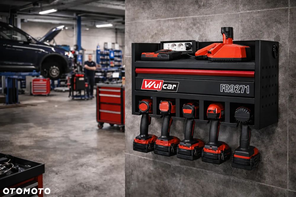 Szafka wisząca z szufladą na elektronarzędzia Milwaukee Makita z gniazdem 230V FR9271W - 6