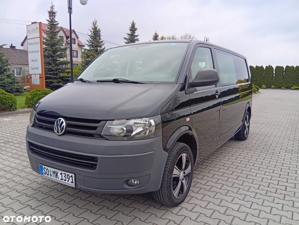 Volkswagen TRANSPORTER T5 LIFT L2H1 Long Klima Elektryka Navi Dubel Kabina Brygadówka - 1
