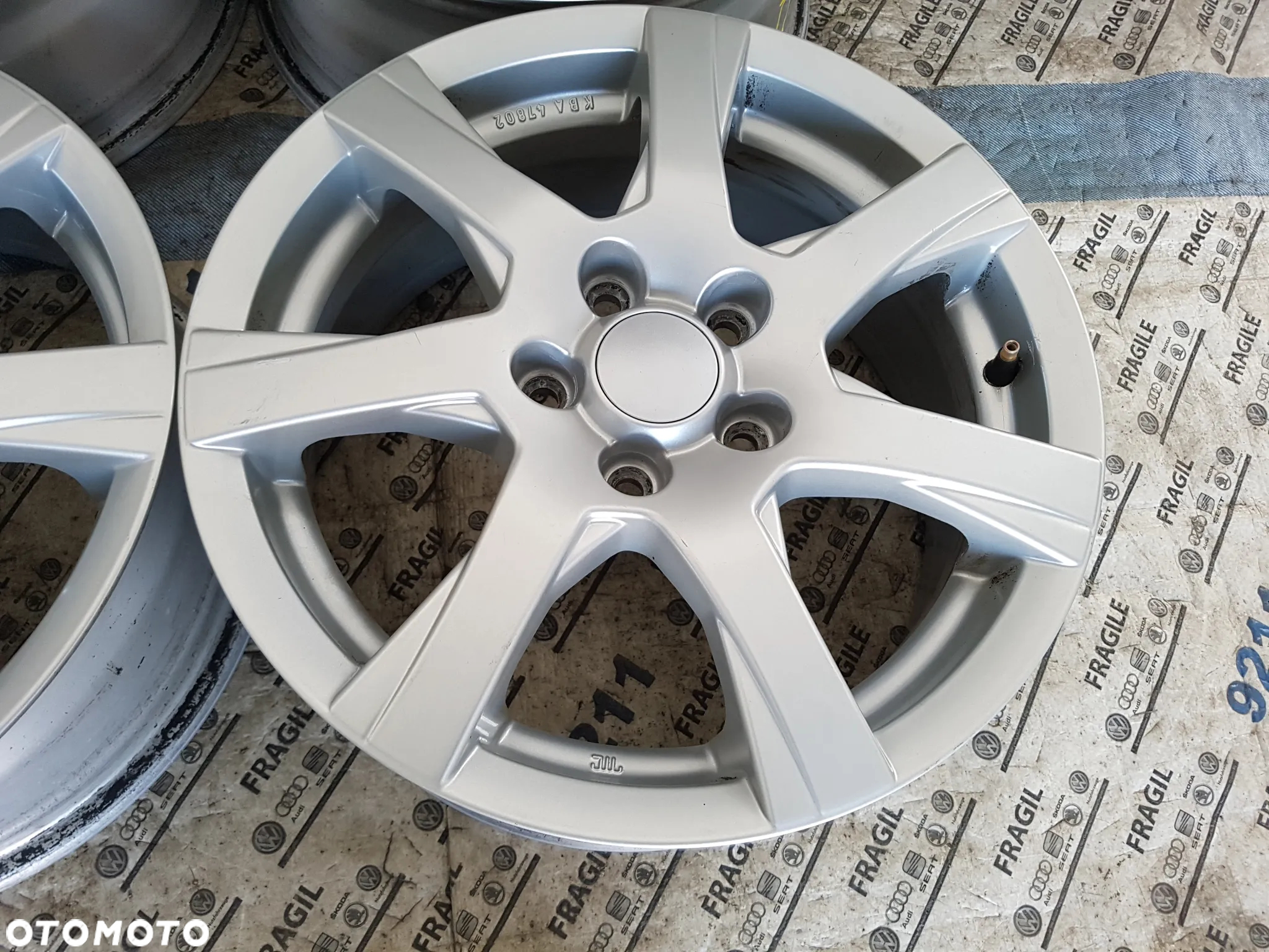 FELGI ALU VW GOLF V VI VII TOURAN T-ROC CADDY SKODA OCTAVIA 5x112 6,5JX16 ET50 - 8