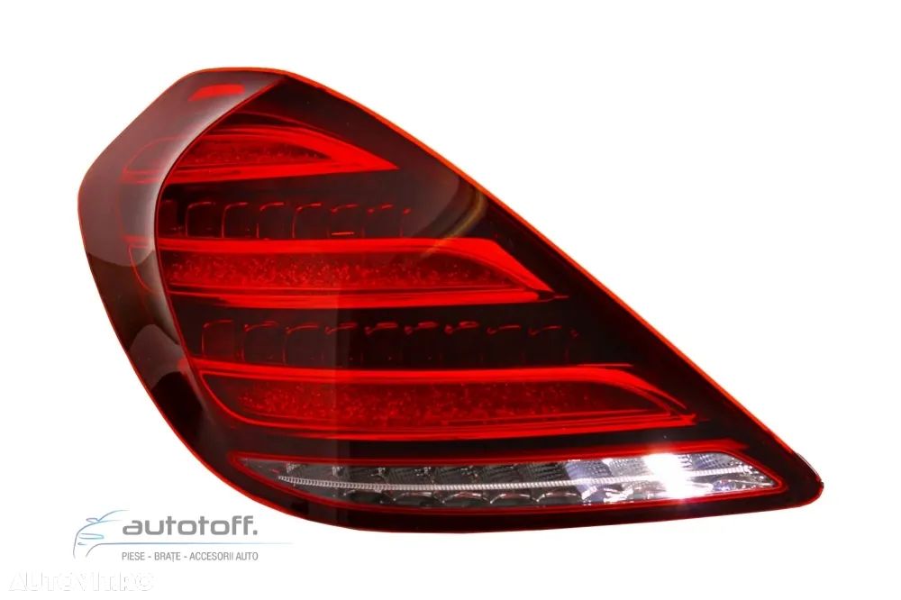 Stopuri Full LED compatibile cu Mercedes S-Class W222 (2013-2017) Semnalizare Secventiala Facelift Design - 5