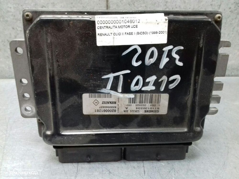 CENTRALINA DO MOTOR UCE RENAULT CLIO II FASE I BCB0 - 1