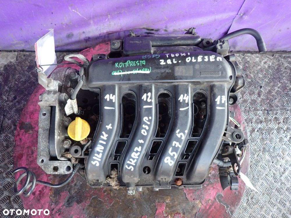 RENAULT SCENIC II (1,6 K4M782 83KW 115KM ) SILNIK BENZYNA  K4M782 - 1