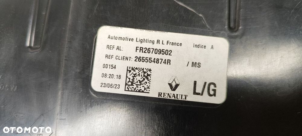 LAMPA LAMPY TYŁ TYLNE LED RENAULT MEGANE IV 265554874R KOMBI - 5