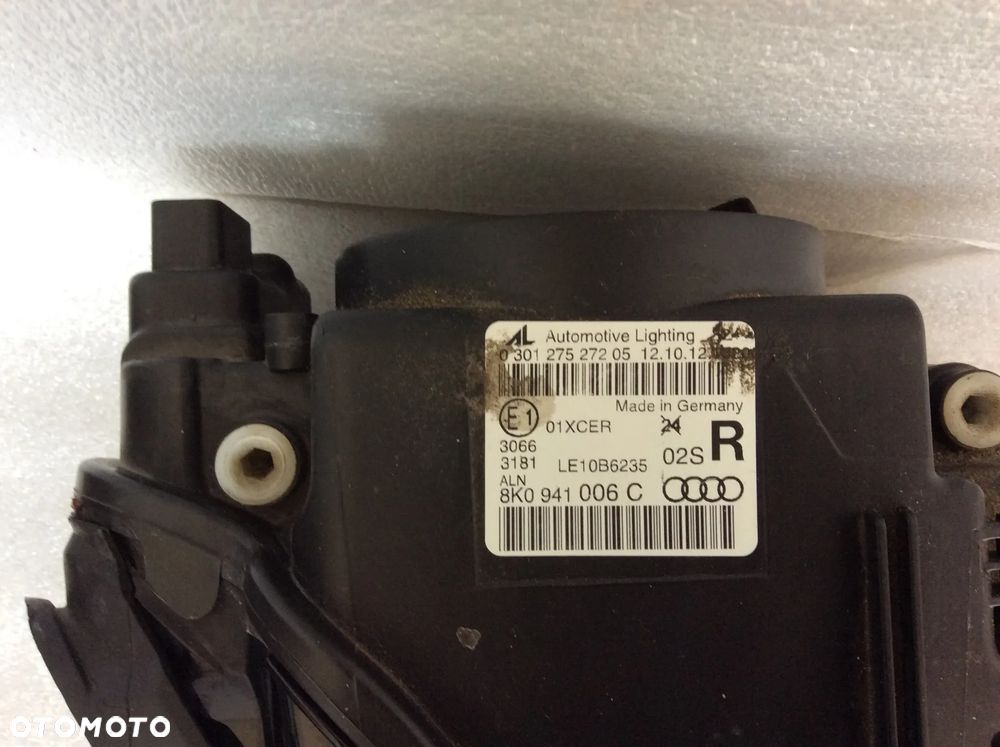 REFLEKTOR LAMP KSENON AUDI A4 B8 LIFT 2011- 8K0941006C 8K0941005C EUROPA - 2