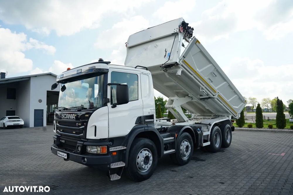 Scania P 440 / 8x4 / BASCULATOR 2 LATERAL / HYDRODOXY / BORDMATIC / / EURO 5 EEV - 9
