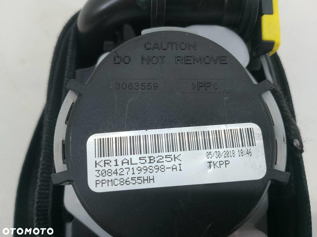 PAS BEZPIECZEŃSTWA PRAWY PRZÓD SKODA SUPERB III 308427199S98  KR1AL5B25K - 5
