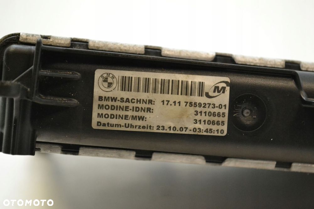 BMW E92 E87 2.0 D CHŁODNICA WODY 7559273 - 6