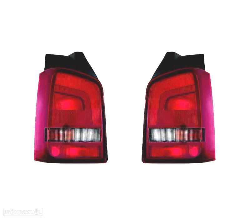 FAROLINS PARA VOLKSWAGEN VW TRANSPORTER T5 1P 10- FUMADO VERMELHO - 1