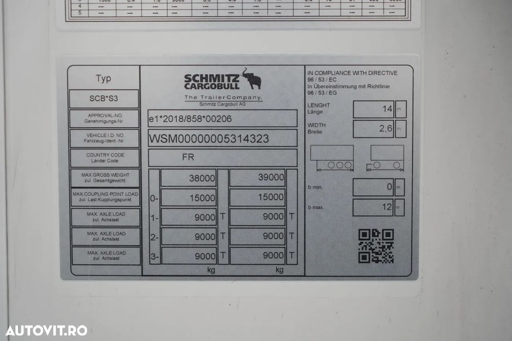 Schmitz Cargobull / REFRIGERAT / UNITATE SCHMITZ TKM / 2x AXE DE RIDICARE / COȘ PENTRU PALEȚI / 2023 / - 28