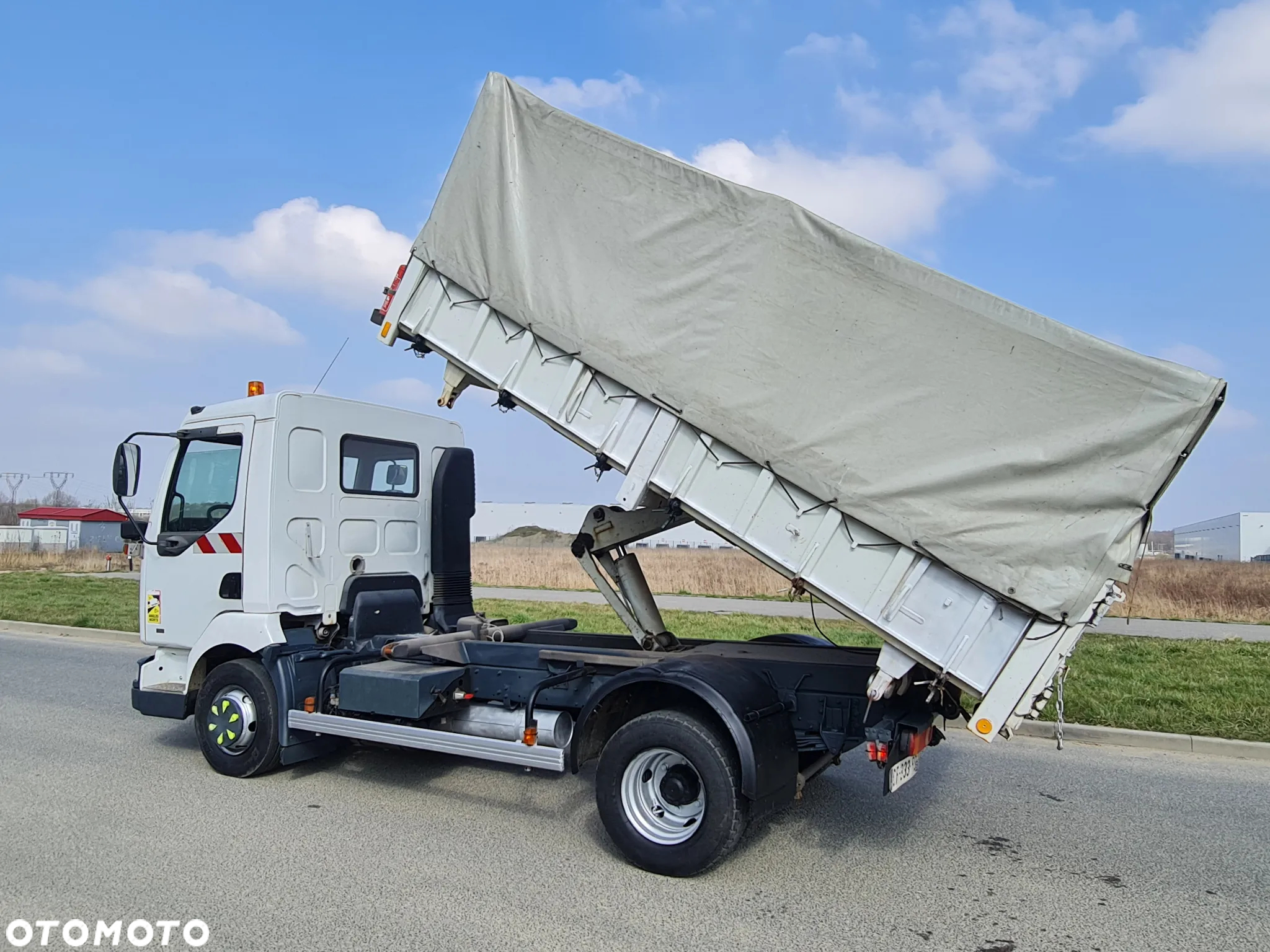 Renault Midlum Wywrotka 3 str Czołownica Specjalny Tylko 116 tys km Plandeka - 17