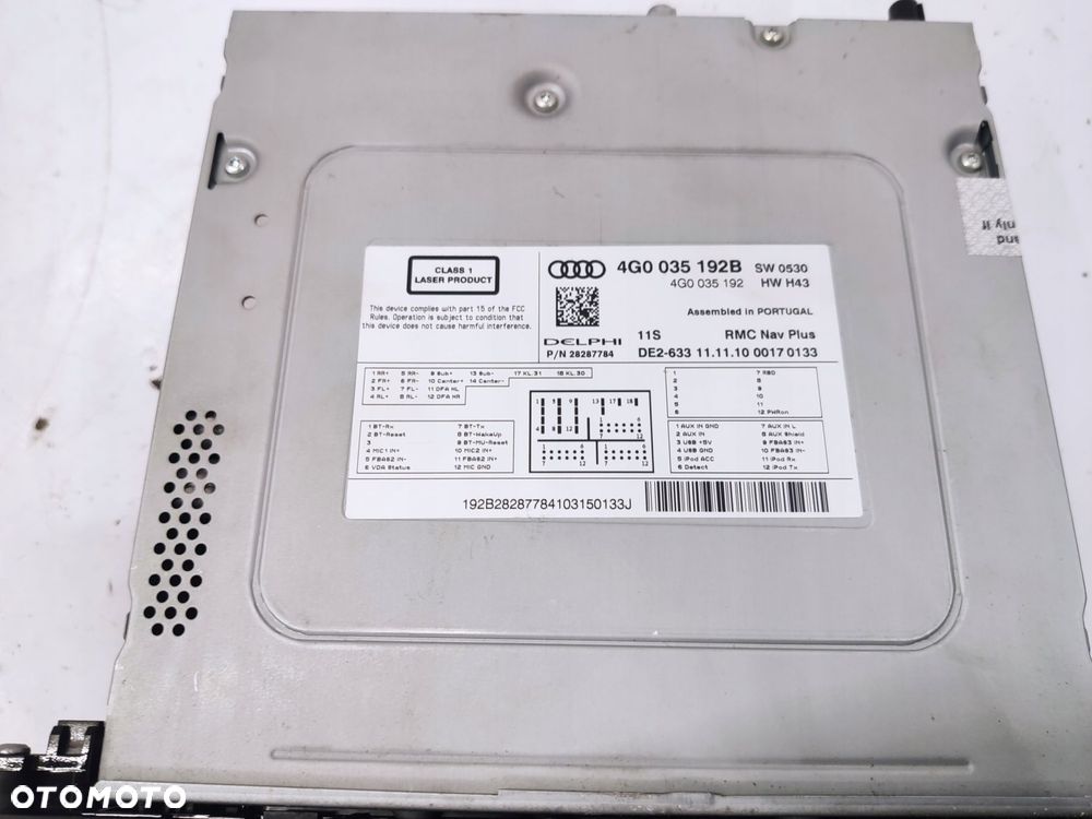 AUDI A6 C7 CZYTNIK NAWIGACJA GPS MMI 4G0035192B - 2
