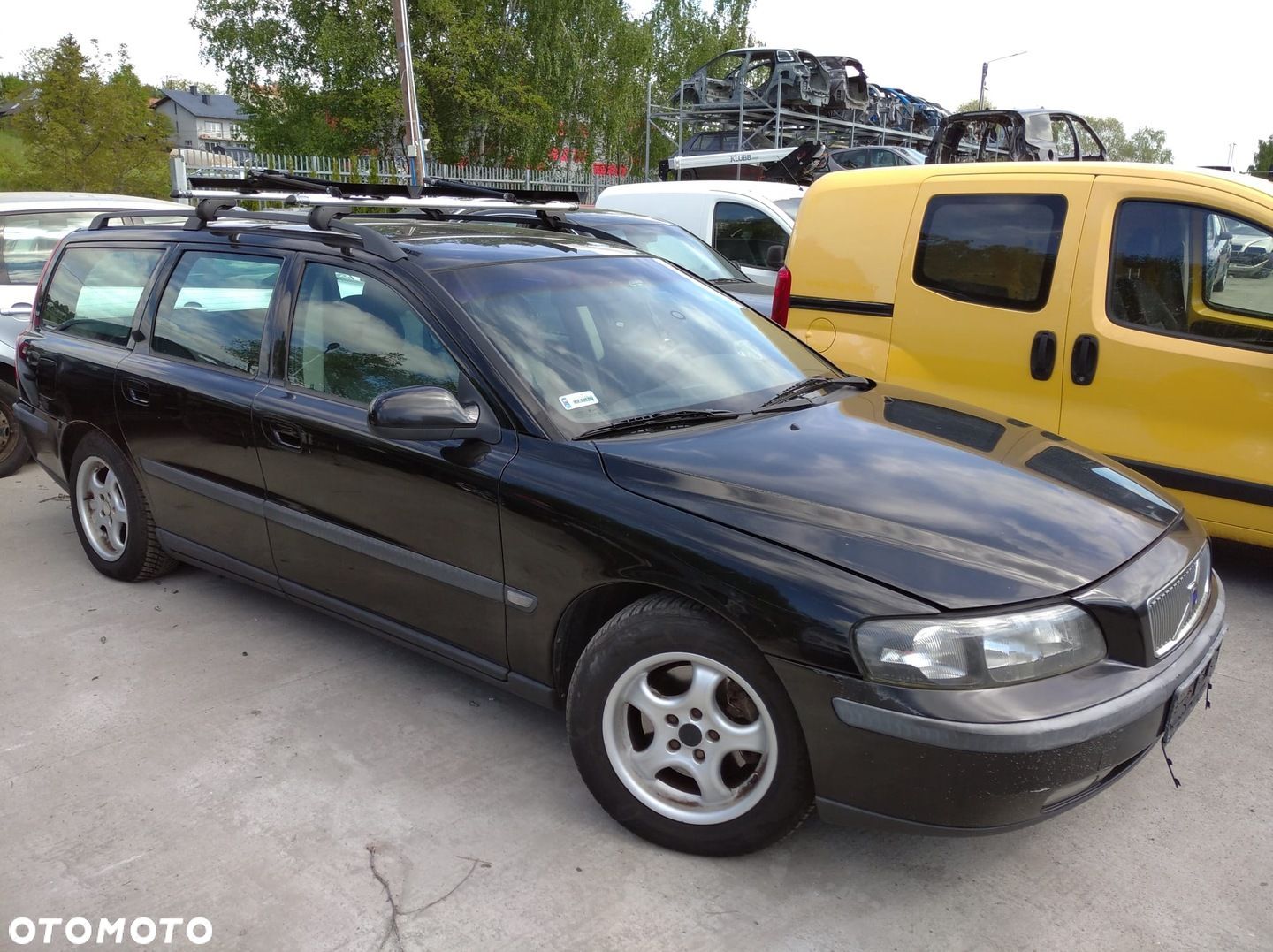 VOLVO V70 2 II 00- DRZWI PRAWE TYŁ TYLNE CZARNE 019-26 - 1