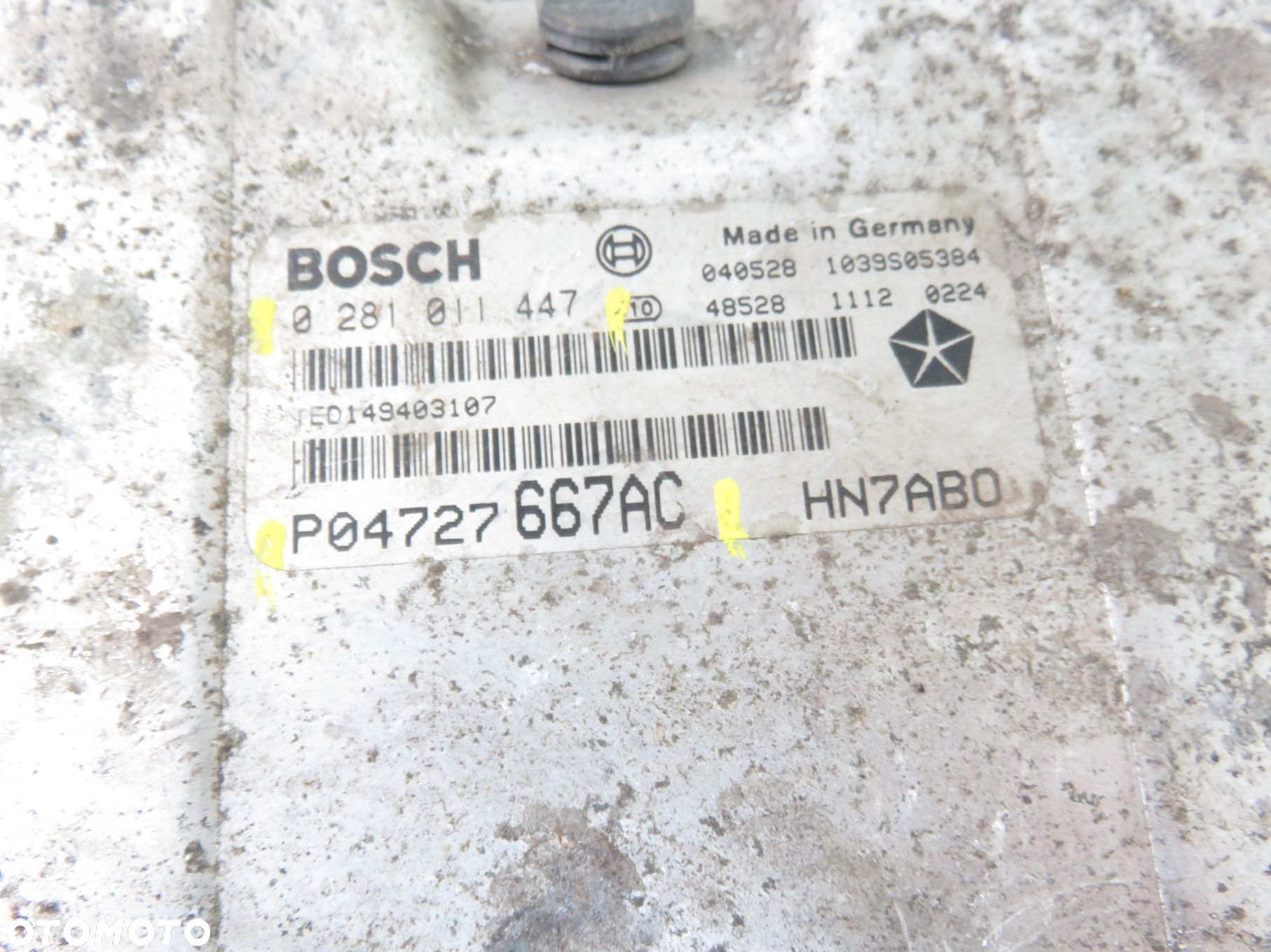 STEROWNIK CHRYSLER VOYAGER IV (RG, RS) 2.5 CRD P04727667AC 0281011447 - 4